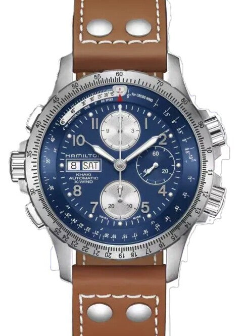Hamilton Khaki Aviation Niebieski 44 mm Stal H77506540