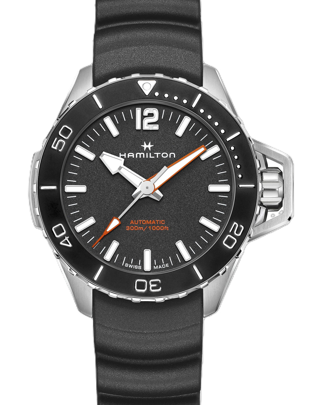 Hamilton Khaki Navy Czarny 46 mm Stal H77825330
