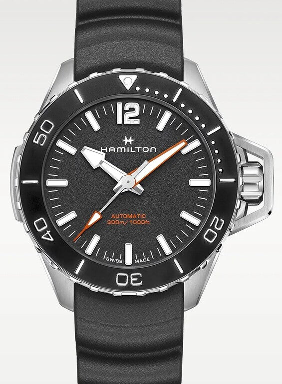 Hamilton Khaki Navy Czarny 46 mm Stal