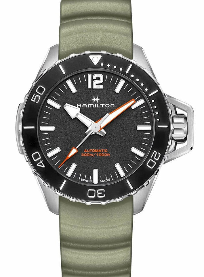 Hamilton Khaki Navy Czarny 46 mm Stal H77825331