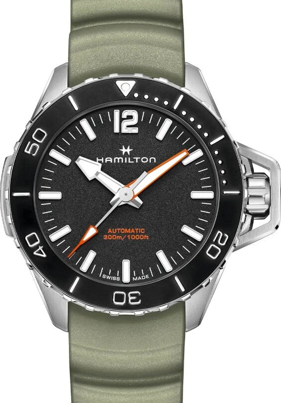 Hamilton Khaki Navy Czarny 46 mm Stal