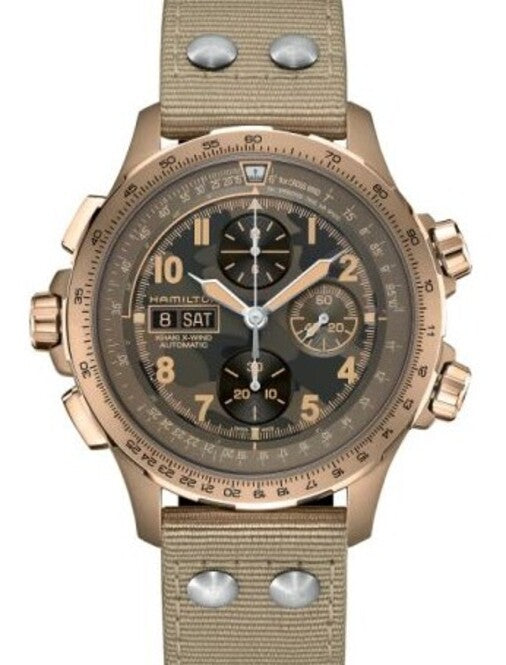Hamilton Khaki Aviation Brązowy 45 mm Stal H77916920