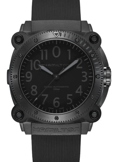 Hamilton Khaki Navy Czarny 46 mm Tytan H78505330