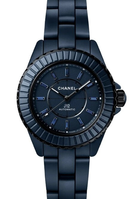 Chanel J12 Caliber Niebieski 38 mm Stal H9632