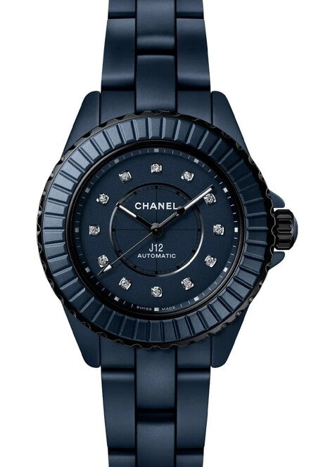 Chanel J12 Caliber Niebieski 33 mm Stal H9657