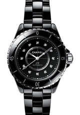 Chanel J12 Caliber Czarny 33 mm Ceramika H9742