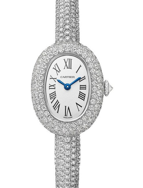 Cartier Baignoire Srebrny 25 mm Złoto białe HPI01773