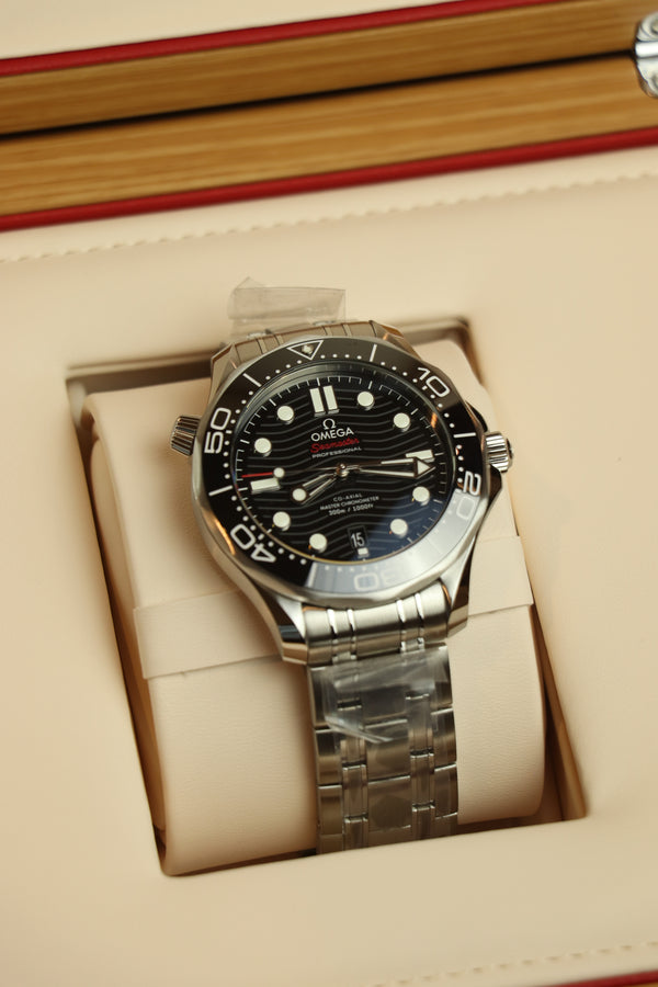 Omega Seamaster Diver 300 M Czarny 42 mm Stal