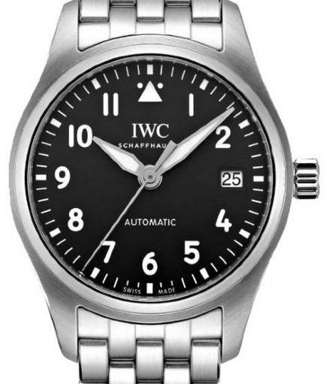 IWC Pilots Watch Automatic 36mm Czarne Stal