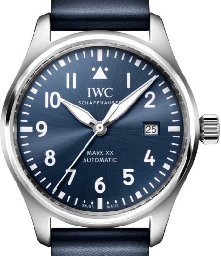 IWC Pilots Watch Mark XX 40mm Niebieski Stal IW328203