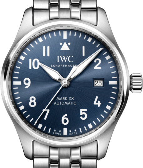 IWC Pilots Watch Mark XX 40mm Niebieski Stal