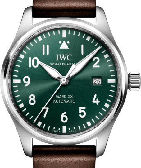 IWC Pilots Watch Mark XX 40mm Zielony Stal