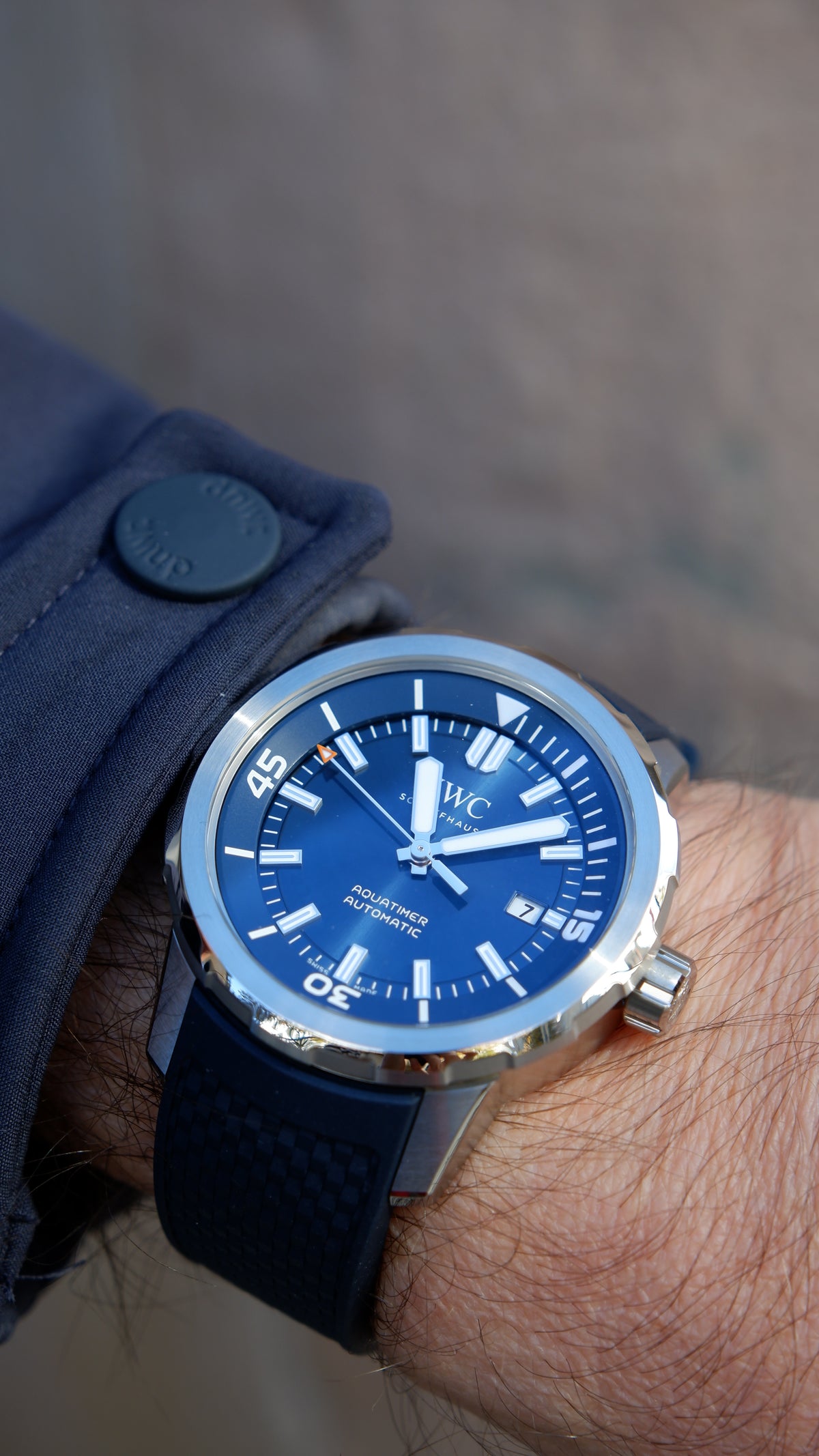 IWC Aquatimer Automatic 42mm Niebieski Stal IW328801