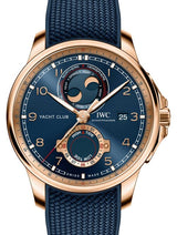 IWC Portuguese Niebieski 45 mm Złoto różowe IW344001