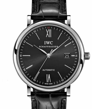 IWC Portofino Automatic 40mm Czarny Stal IW356502