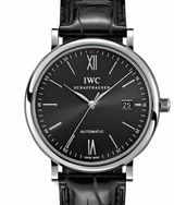 IWC Portofino Automatic 40mm Czarny Stal IW356502