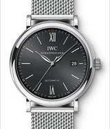 IWC Portofino Automatic 40mm Czarny Stal IW356506