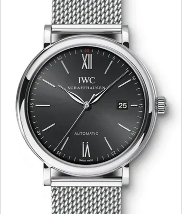 IWC Portofino Automatic 40mm Czarny Stal IW356506