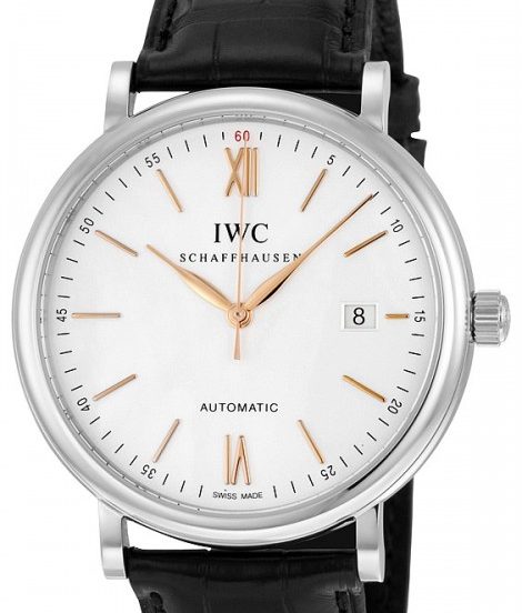 IWC Portofino Automatic 40mm Bialy Stal