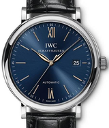 IWC Portofino Automatic 40mm Niebieski Stal IW356523