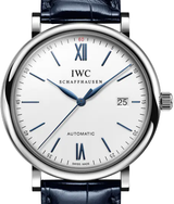 IWC Portofino Automatic 40mm Biały Stal IW356527