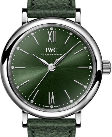 IWC Portofino Automatic 34mm Zielony Stal IW357412