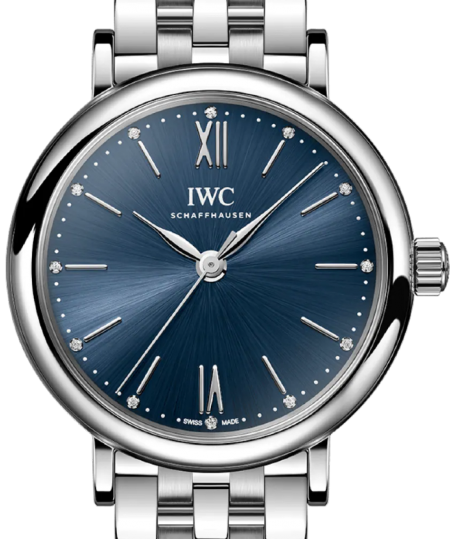 IWC Portofino Automatic 34mm Niebieski Stal
