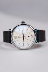 IWC Portofino Pointer Date 39mm Biały Stal IW359201