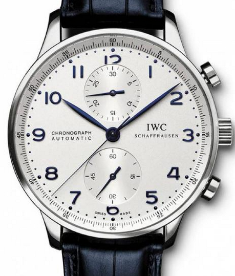 IWC Portugieser Chronograph 41mm Srebrny Stal IW371605