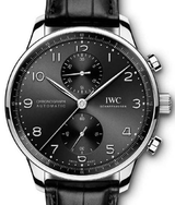 IWC Portugieser Chronograph Czarny 41mm Stal IW371609
