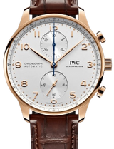 IWC Portugieser Chronograph 41mm Srebrny 18-karatowe rozowe zloto IW371611