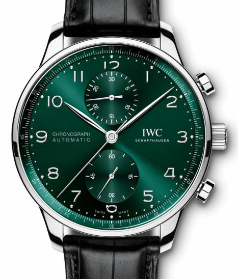 IWC Portugieser Chronograph Zielony 41mm Stal IW371615