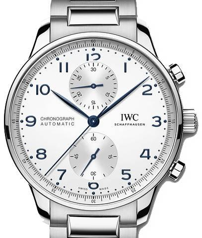 IWC Portugieser Chronograph Srebrny 41mm Stal IW371617