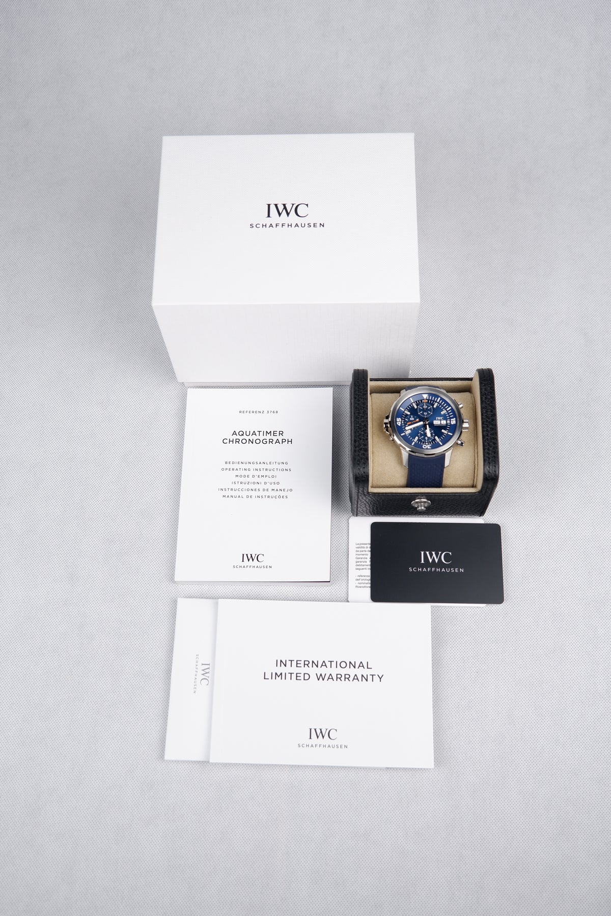 IWC Aquatimer Chronograph 44mm Niebieski Stal IW376806