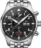 IWC Pilots Watch Chronograph 43mm Czarny Stal IW378002