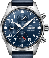 IWC Pilots Watch Chronograph 43mm Niebieski Stal IW378003