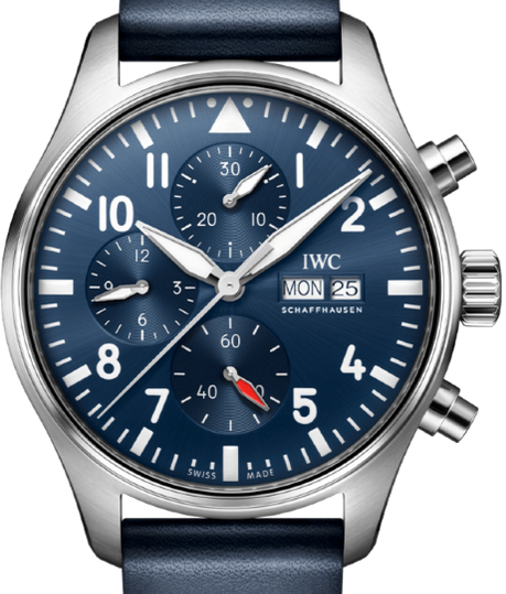 IWC Pilots Watch Chronograph 43mm Niebieski Stal