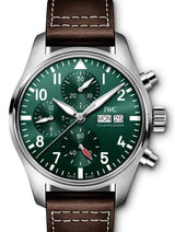 IWC Pilot Chronograph Zielony 41 mm Stal IW388103