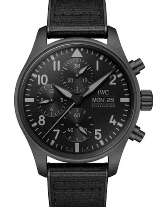 IWC Pilots Watch Chronograph Top Gun Ceratanium 41mm Czarny Ceramika IW388106