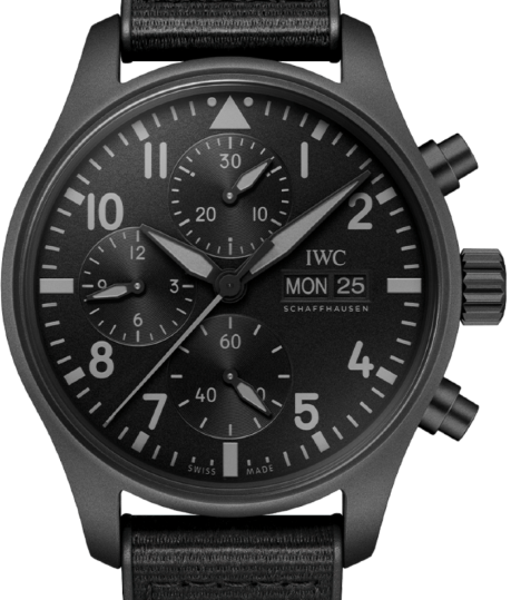 IWC Pilots Watch Chronograph Top Gun Ceratanium 41mm Czarne Ceramika