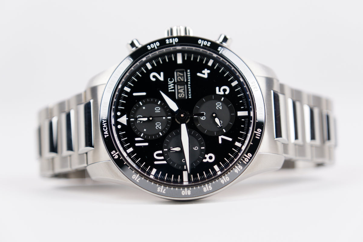 IWC Pilot Chronograph Czarny 41 mm Tytan IW388304
