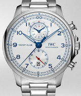 IWC Portugieser Yacht Club Chronograph 44,6mm Srebrny Stal IW390702
