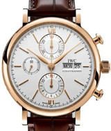 IWC Portofino Chronograph Srebrny 42mm 18-karatowe rozowe zloto IW391025