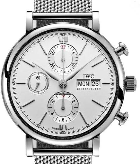 IWC Portofino Chronograph 42mm Srebrzysty Stal
