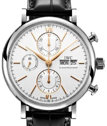 IWC Portofino Chronograph Srebrny 40mm Stal IW391031