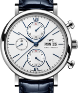 IWC Portofino Chronograph Biały 42mm Stal IW391037