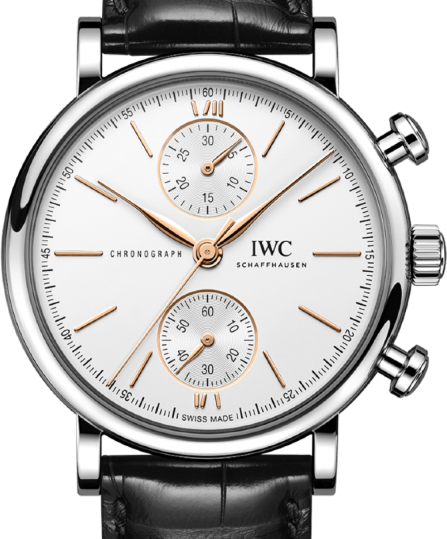 IWC Portofino Chronograph 39mm Srebrny Stal IW391406