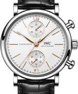 IWC Portofino Chronograph 39mm Srebrny Stal IW391406