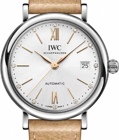 IWC Portofino Automatic 37mm Bialy Stal