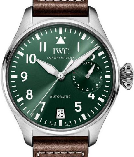 IWC Big Pilots Watch 46,2mm Zielony Stal